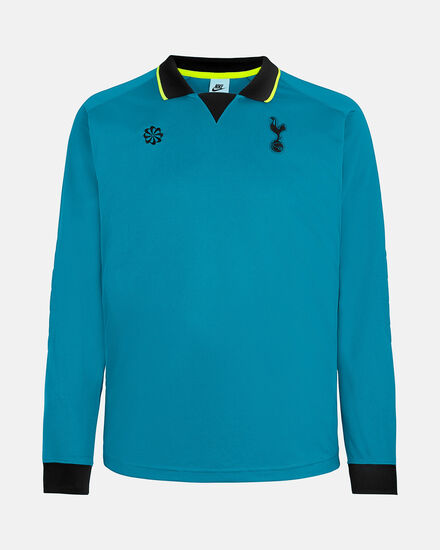 Spurs Nike Mens Teal Long Sleeve Polo