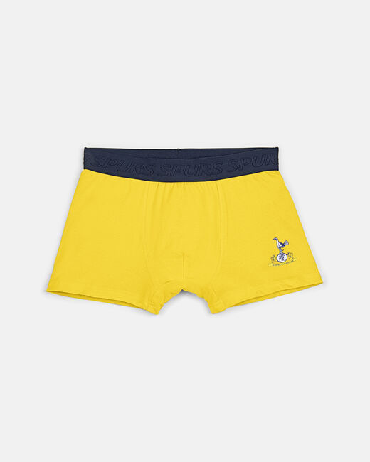 Spurs Mens 3 Pack Yellow Retro Underpants