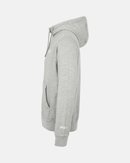 Spurs Nike Mens Grey Club Zip Hoodie