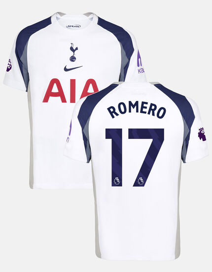 Cristian Romero Mens Stadium Premier League Tottenham Hotspur Home Shirt 2025/26