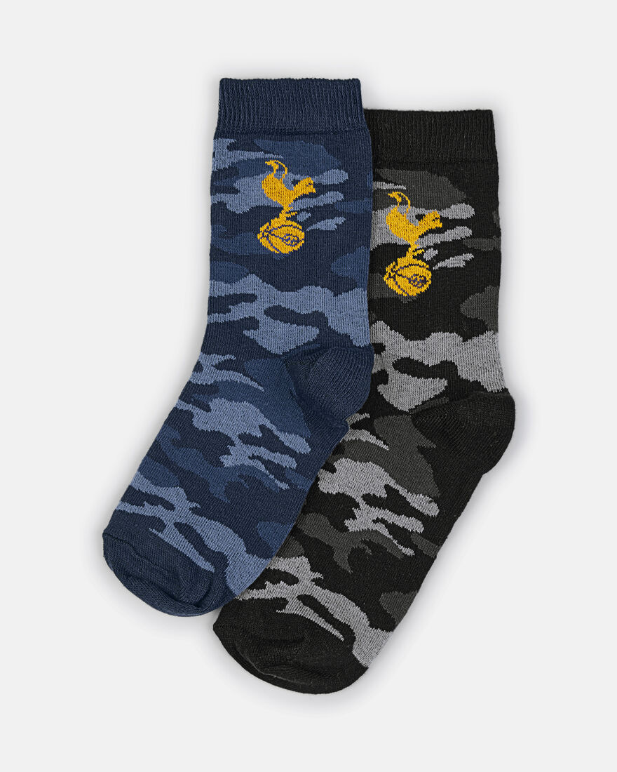 Spurs Kids Camo Socks Pack of 2