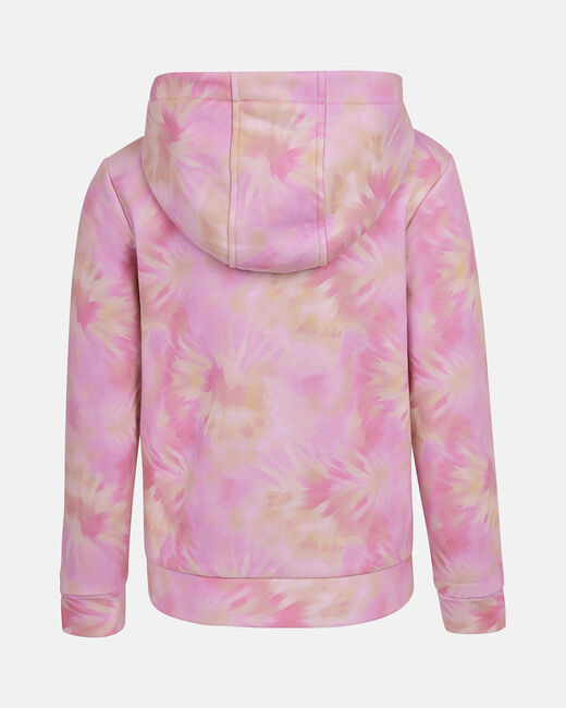Spurs Kids Tie-Dye Pink Zip Through Hoodie
