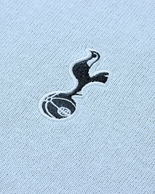 Spurs Mens Light Blue Crew Neck Cotton Jumper