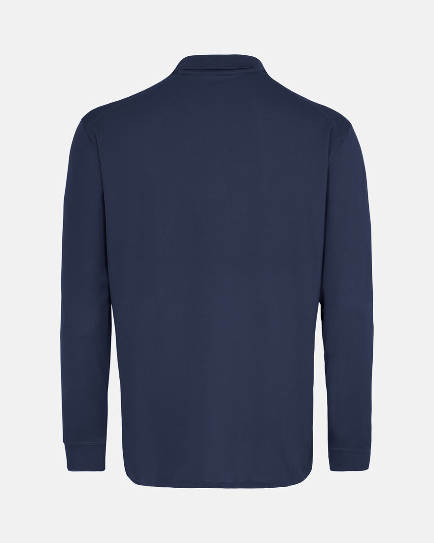 Spurs Nike Mens Navy Long Sleeve Victory Golf Polo