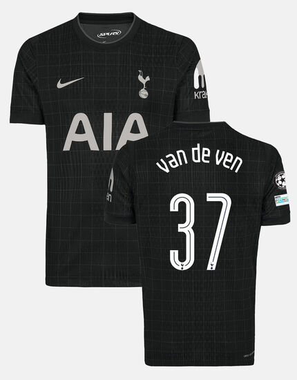 Micky van de Ven Mens Elite Club Tottenham Hotspur Away Shirt 2025/26