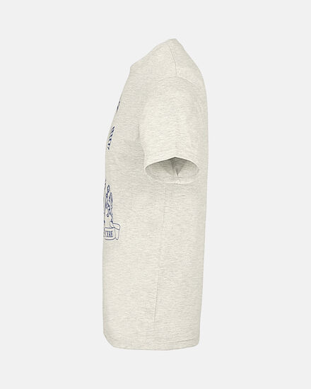 Spurs Mens Retro Crest Print Grey T-Shirt