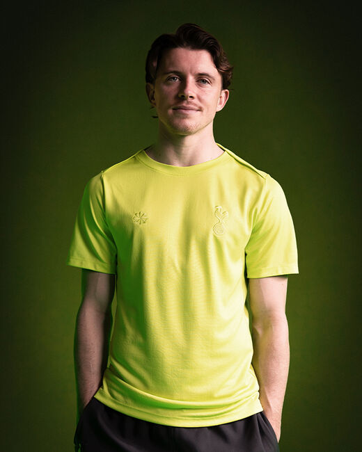 Spurs Nike Mens Yellow Warm Up T-Shirt