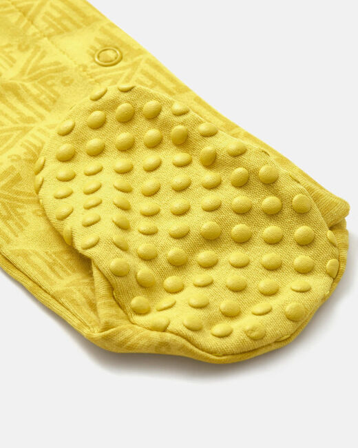 Spurs Retro Baby Retro Crest Yellow Sleepsuit