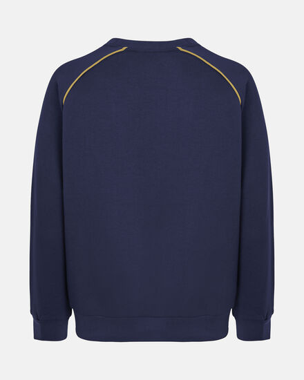 Spurs Mens THFC Gold Embroidered Navy Sweatshirt