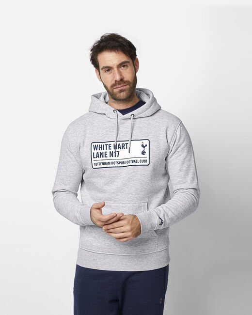 Spurs Mens White Hart Lane Grey Hoodie