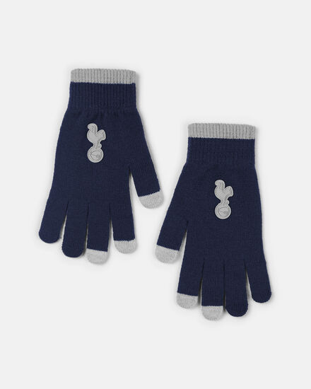 Spurs Adult Navy Touchscreen Gloves