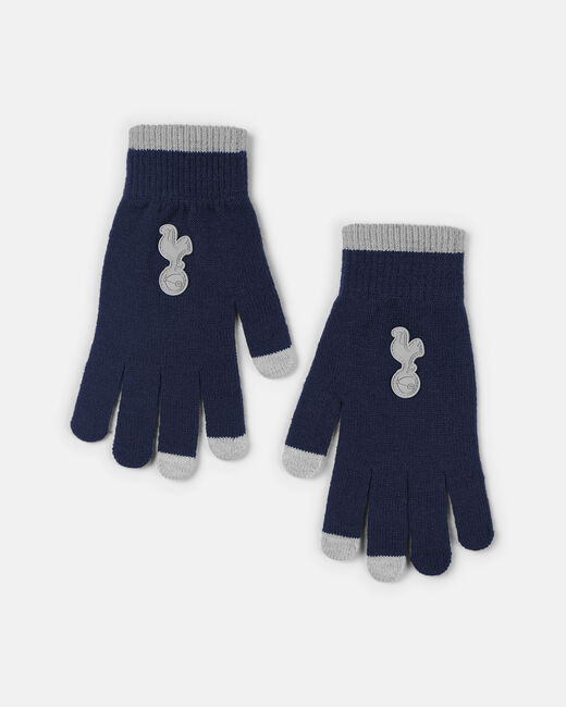 Spurs Adult Navy Touchscreen Gloves