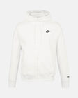 Spurs Nike Mens White Club Full Zip Hoodie