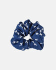 Spurs Navy Crest Hair Scrunchie
