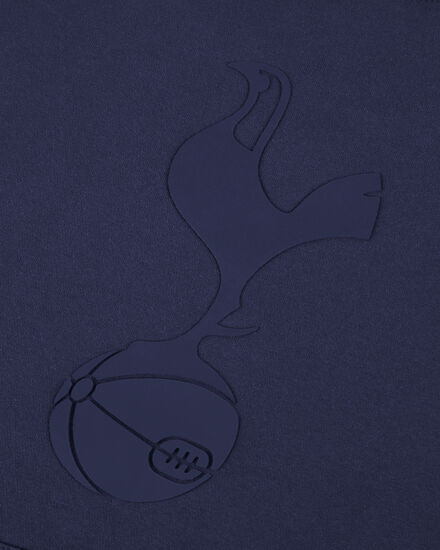 Spurs Mens 3D Raised Crest Print Navy Hoodie