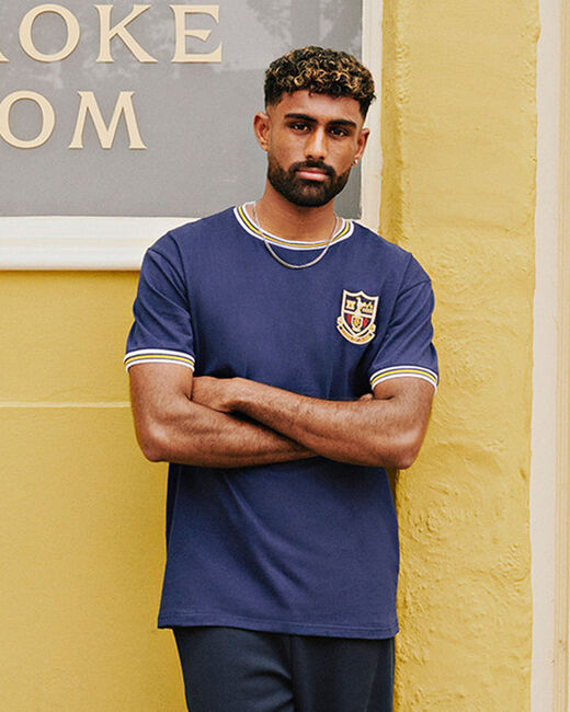 Spurs Mens Navy Retro 1997 Crest T-Shirt