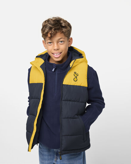 Spurs Kids Colour Block Yellow Gilet