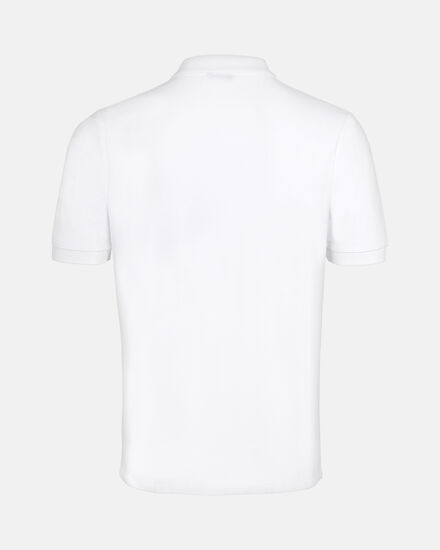 Spurs Mens Cotton White Pique Polo