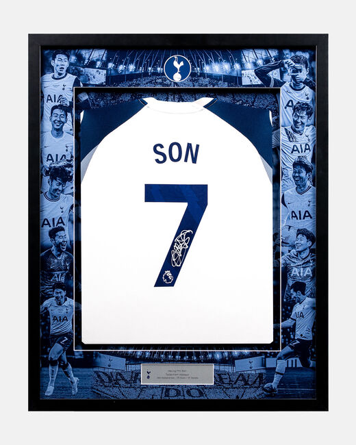 Heung-Min Son Signed Framed Home Shirt 2025/26 Premium