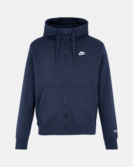 Spurs Nike Mens Navy Club Zip Hoodie