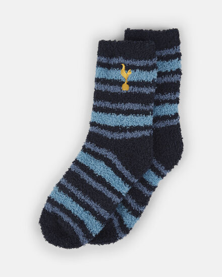 Spurs Kids 1 Pack Cosy Stripe Sleep Socks
