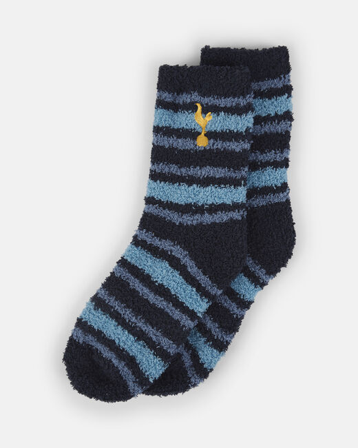 Spurs Kids 1 Pack Cosy Stripe Sleep Socks