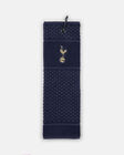 Spurs Crest Navy and Gold Golf Towel