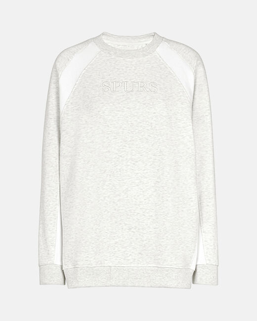 Spurs Womens Grey Colour Block Oversized Sweatshirt