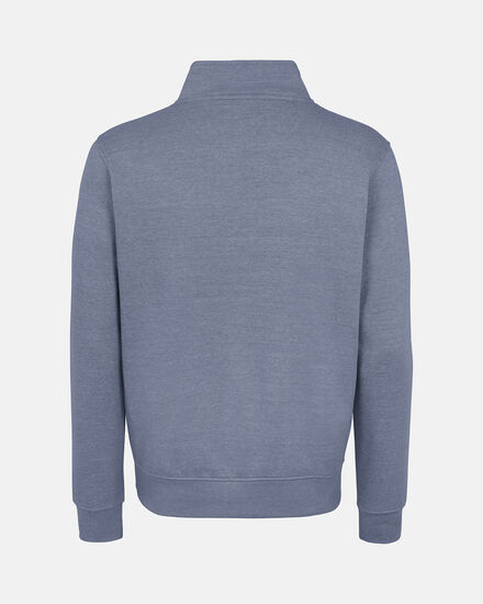 Spurs Mens Metal Crest 1/4 Blue Sweatshirt