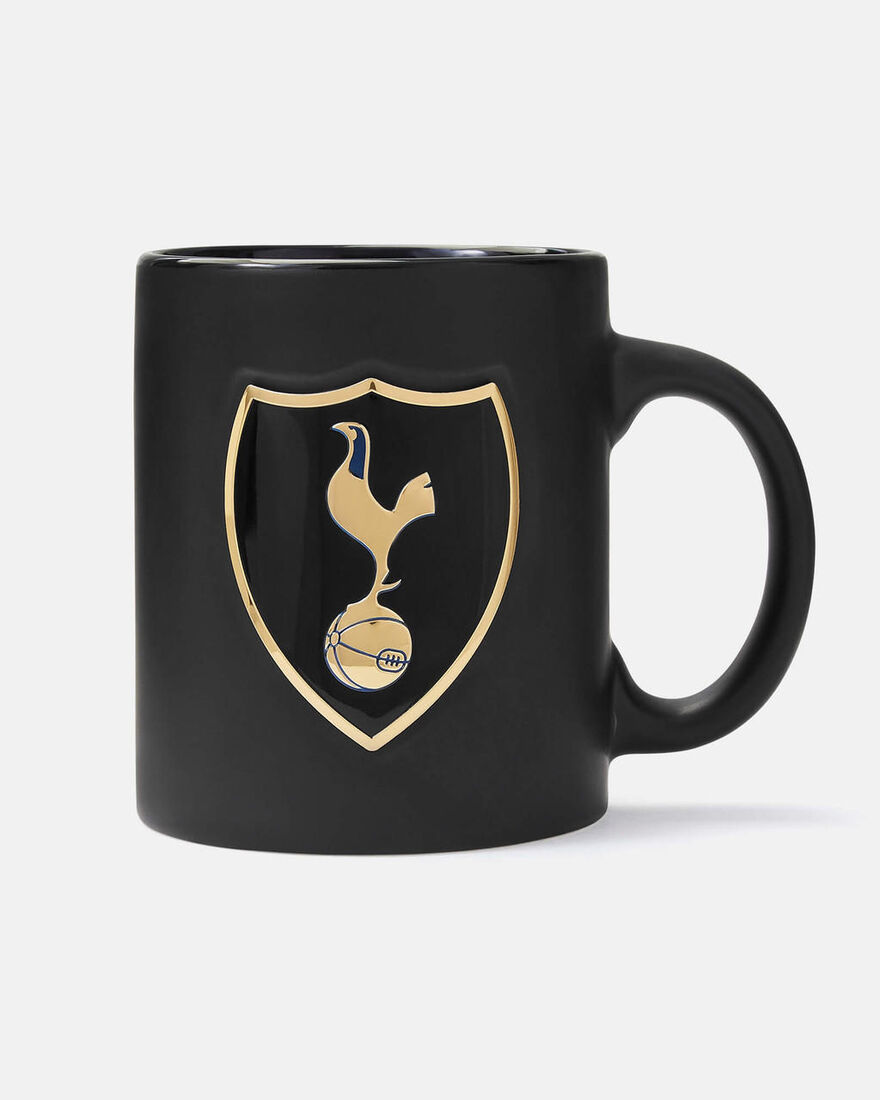 Spurs Black Mug with Crest