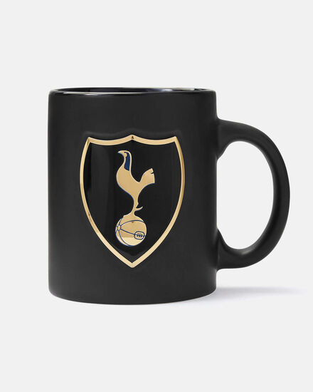 Spurs Black Mug with Crest