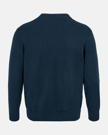 Spurs Mens Navy Crew Neck Cotton Jumper