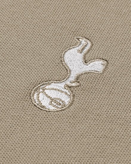 Spurs Mens Tipped Cotton Pique Stone Polo
