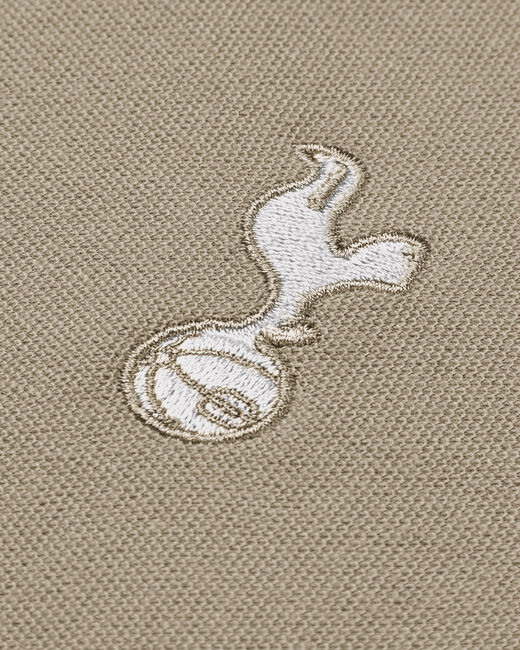 Spurs Mens Tipped Cotton Pique Stone Polo