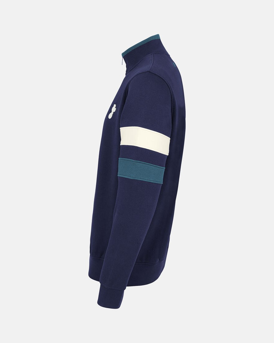 Spurs Mens 1/4 Zip Navy Sweatshirt