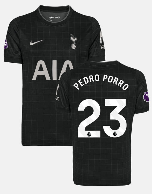 Pedro Porro Mens Stadium Premier League Tottenham Hotspur Away Shirt 2025/26