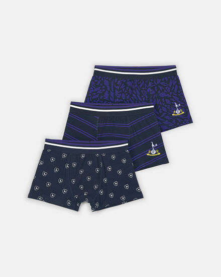 Spurs Mens 3 Pack Purple Retro Underpants