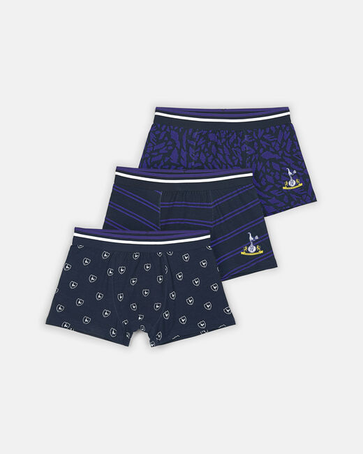 Spurs Mens 3 Pack Purple Retro Underpants