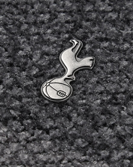 Spurs Mens Fleece Lined Chenille Black Jumper