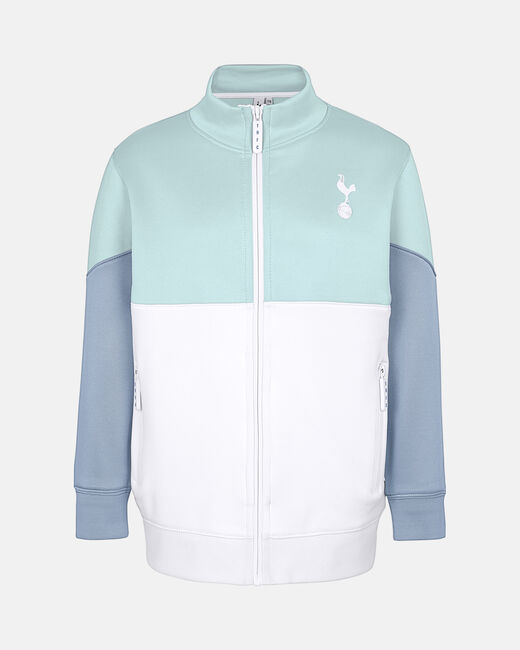 Spurs Kids Zip Through Colour Block Jacket