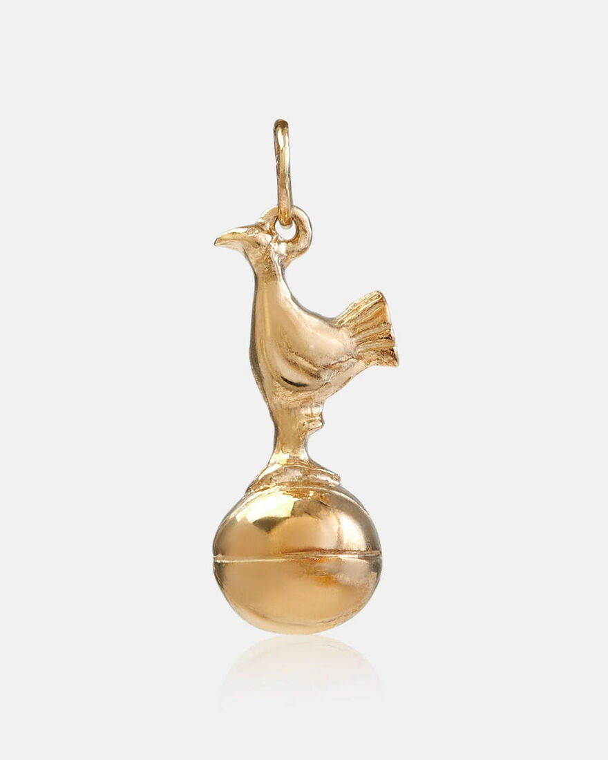 Spurs Gold 3D Cockerel Pendant