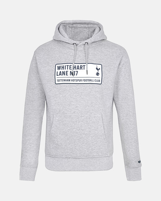 Spurs Mens White Hart Lane Grey Hoodie