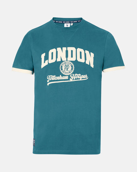 Spurs Mens London Varsity Green T-Shirt