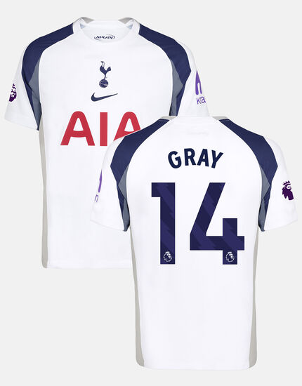 Archie Gray Mens Stadium Premier League Tottenham Hotspur Home Shirt 2025/26