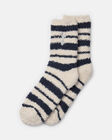 Spurs Adult 1 Pack Size 5-8 Cosy Stripe Sleep Socks