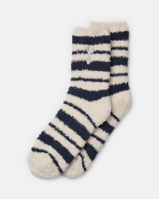 Spurs Adult 1 Pack Size 5-8 Cosy Stripe Sleep Socks