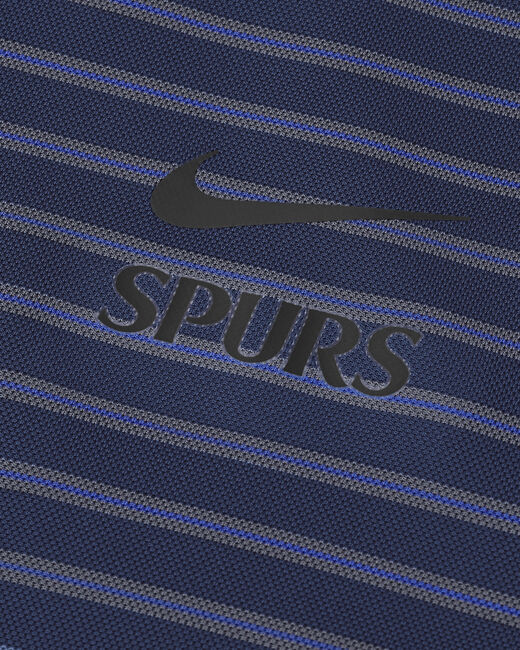 Spurs Nike Mens Golf Navy Stripe Polo