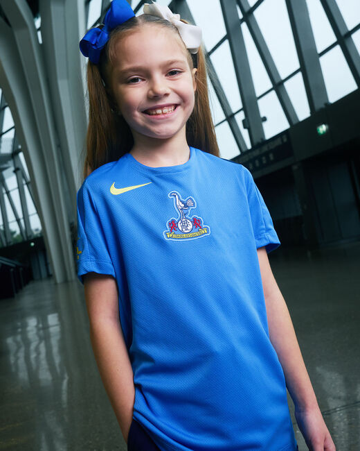 Spurs Nike Youth Size XSmall - Large Blue Third Training T-Shirt 2025/26