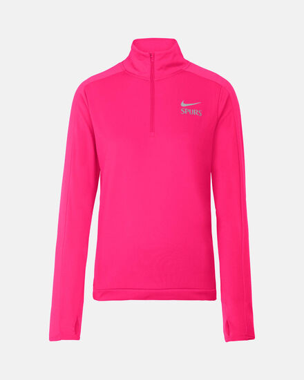Spurs Nike Womens Dri-FIT Active High Zip Racer Long Sleeve Top