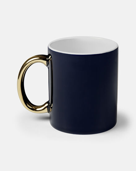 Spurs Navy And Gold Foil Crest Mug